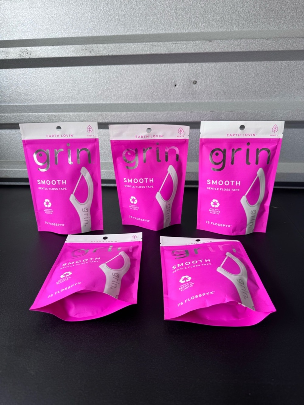 grin Smooth Gentle Floss Tape - Pink Packaging